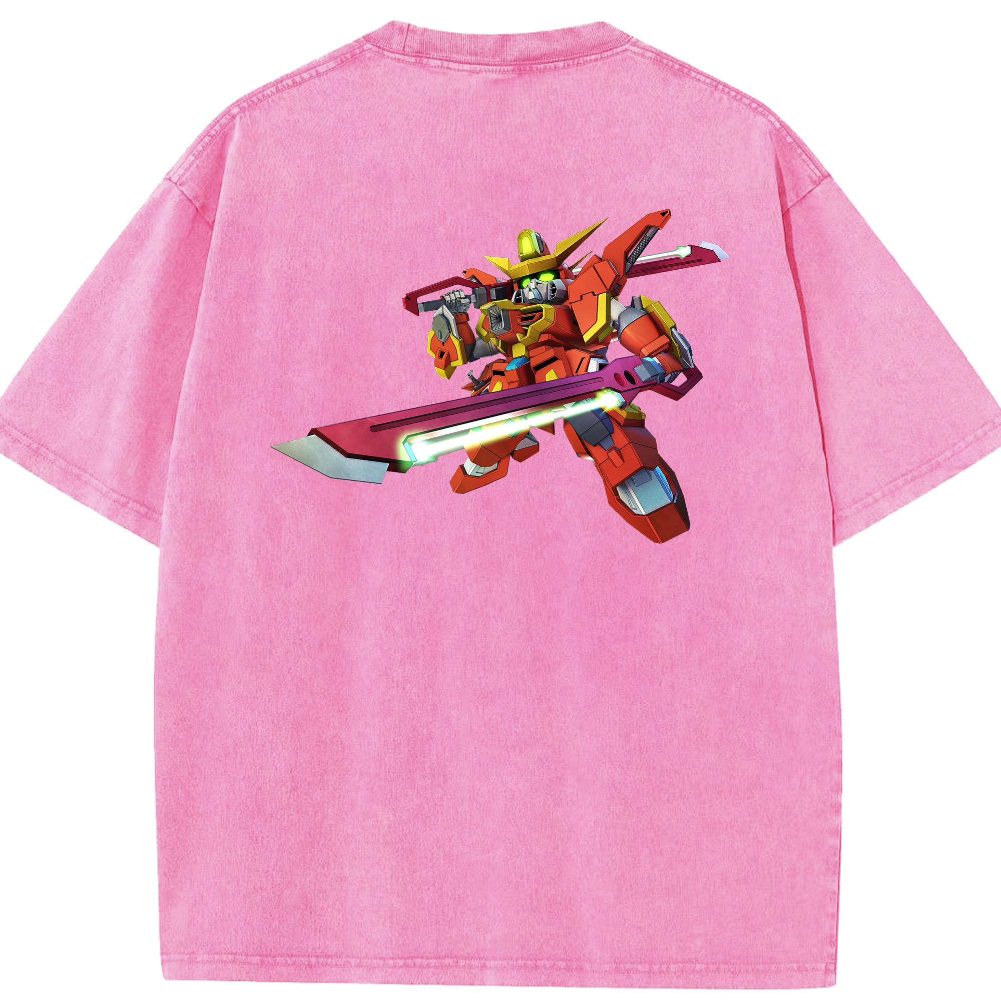 （画像用） 機動戦士ガンダム Mobile Suit Gundam 綿100% ヴィンテージ風 半袖Tシャツ（背面プリント）